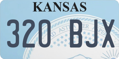 KS license plate 320BJX