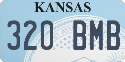 KS license plate 320BMB