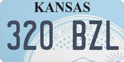 KS license plate 320BZL
