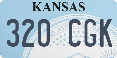 KS license plate 320CGK