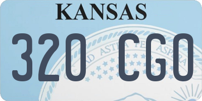 KS license plate 320CGO