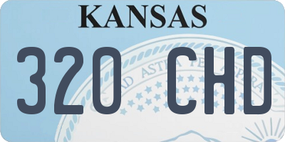 KS license plate 320CHD