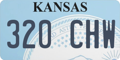 KS license plate 320CHW