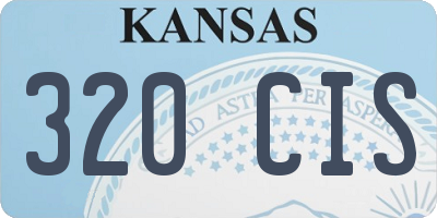 KS license plate 320CIS