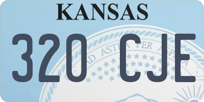 KS license plate 320CJE