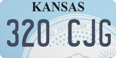 KS license plate 320CJG
