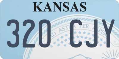 KS license plate 320CJY