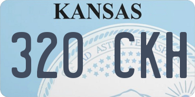 KS license plate 320CKH