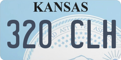 KS license plate 320CLH