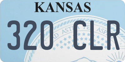KS license plate 320CLR
