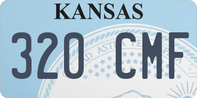 KS license plate 320CMF