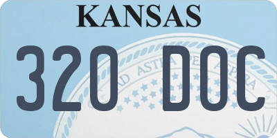 KS license plate 320DOC