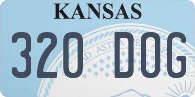 KS license plate 320DOG