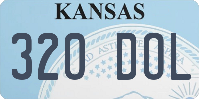KS license plate 320DOL