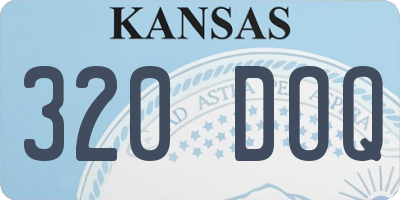 KS license plate 320DOQ