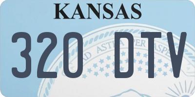 KS license plate 320DTV