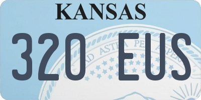 KS license plate 320EUS