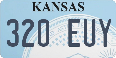 KS license plate 320EUY