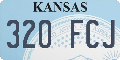 KS license plate 320FCJ