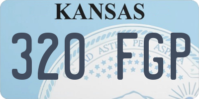 KS license plate 320FGP