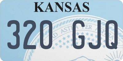 KS license plate 320GJQ