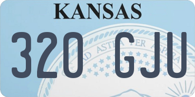 KS license plate 320GJU