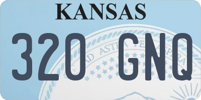 KS license plate 320GNQ