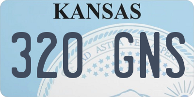 KS license plate 320GNS