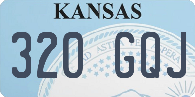 KS license plate 320GQJ
