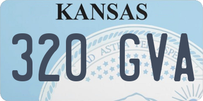 KS license plate 320GVA
