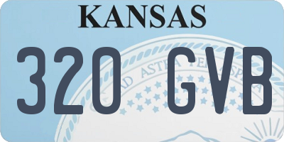 KS license plate 320GVB