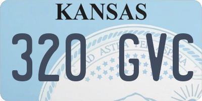 KS license plate 320GVC