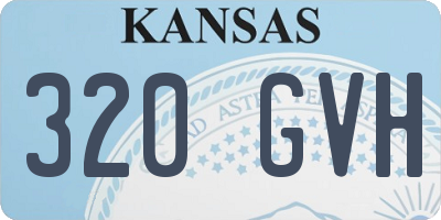 KS license plate 320GVH