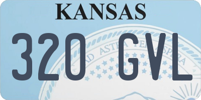 KS license plate 320GVL
