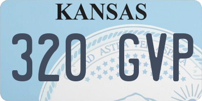 KS license plate 320GVP