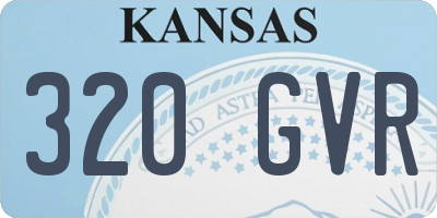 KS license plate 320GVR