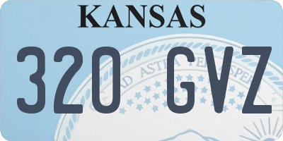 KS license plate 320GVZ