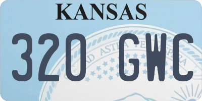KS license plate 320GWC