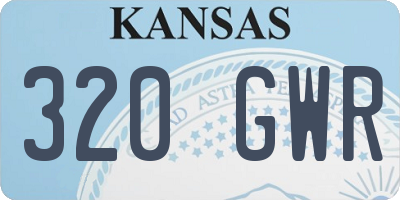 KS license plate 320GWR