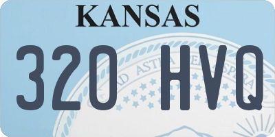 KS license plate 320HVQ