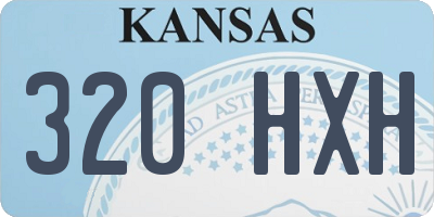 KS license plate 320HXH