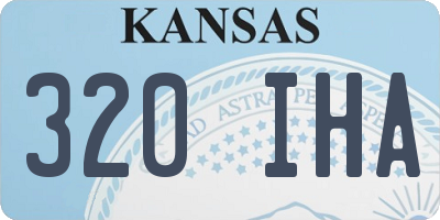 KS license plate 320IHA
