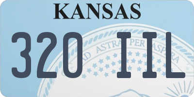 KS license plate 320IIL