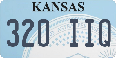 KS license plate 320IIQ