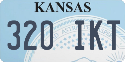 KS license plate 320IKT