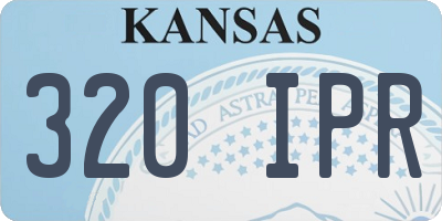 KS license plate 320IPR