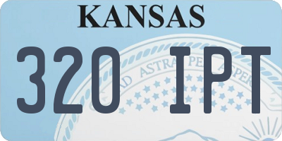 KS license plate 320IPT