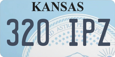 KS license plate 320IPZ