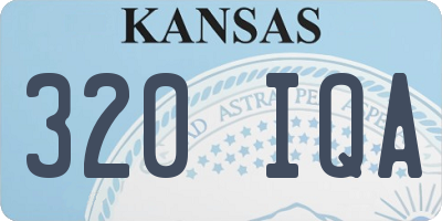 KS license plate 320IQA