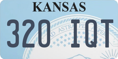 KS license plate 320IQT